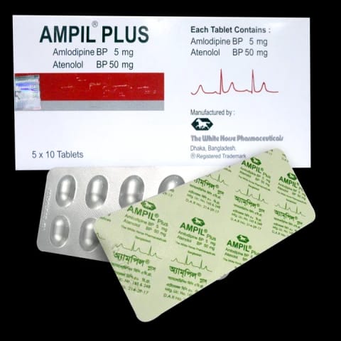 Tablet Ampil Plus 5mg+50mg (50pcs)